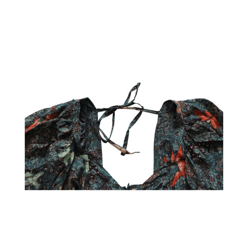 Pre Loved Ulla Johnson Kemala Floral Print Midi Dress in Multicolor Cotton Women - Picture 6 of 8